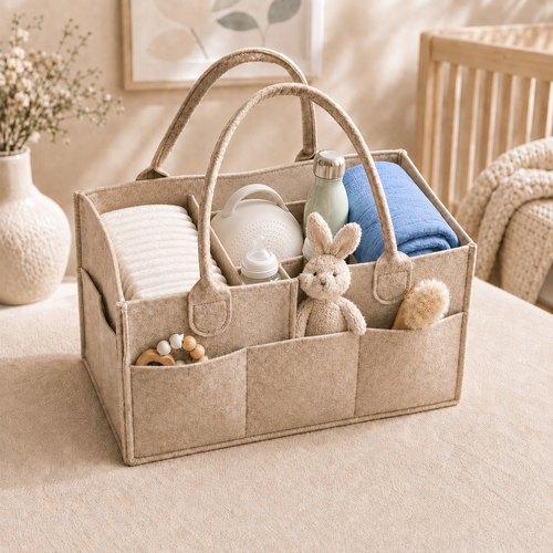 Stop Digging for Baby Essentials — Keep Everything Organized With a Lightweight Grab-and-Go Caddy