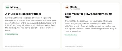Aria's Kojic Acid Turmeric Night Wrapping Mask