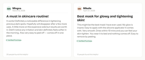 Aria's Kojic Acid Turmeric Night Wrapping Mask