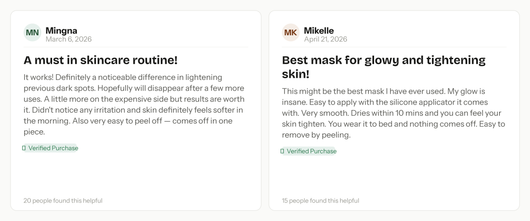 Aria's Kojic Acid Turmeric Night Wrapping Mask